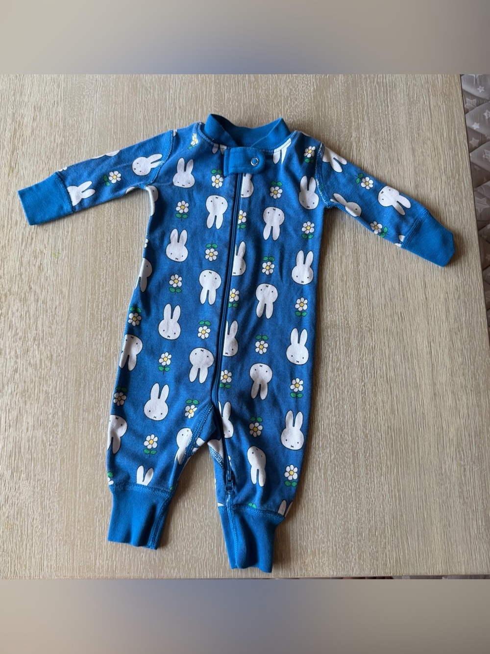 Hanna Andersson Miffy Two-Way Zipper Sleeper 0-3 months